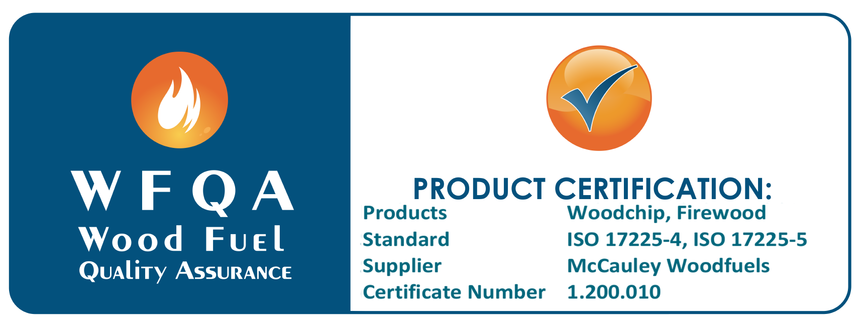 WFQA certified wood fuel supplier