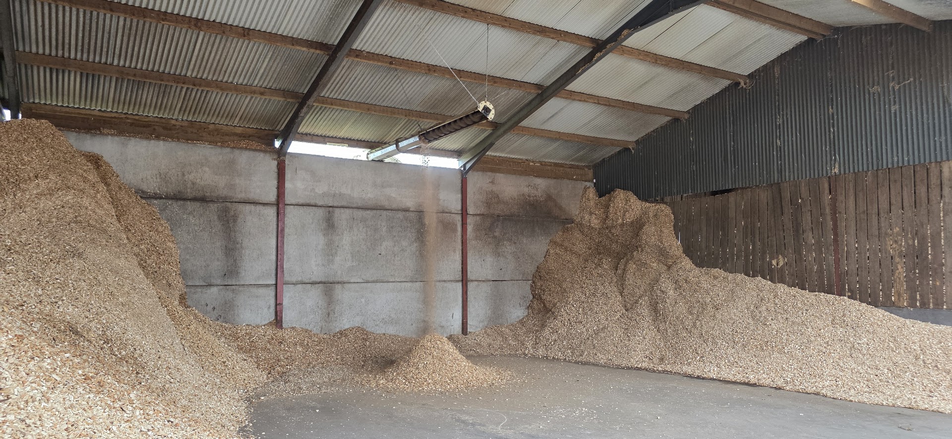 Wood chip drying and processing equipment
