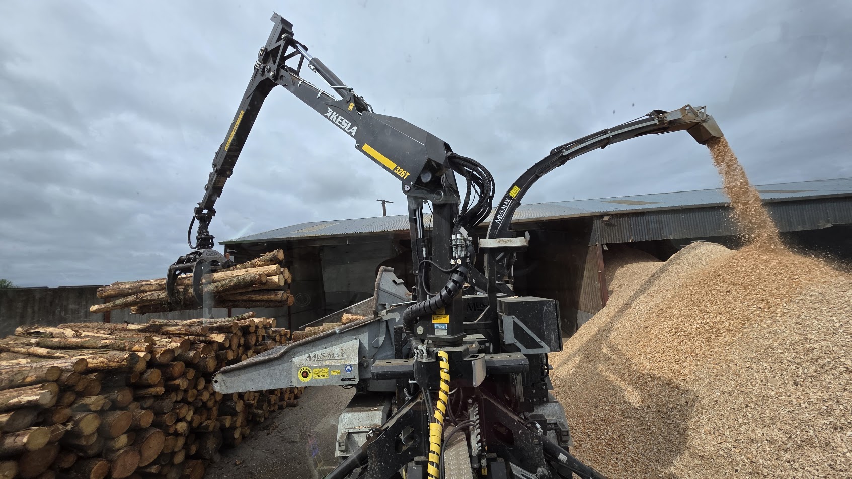 McCauley Wood Fuels team and yard operations